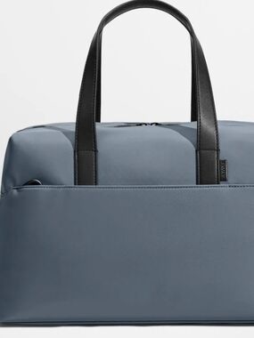 Away Slate Blue Weekend Duffel Bag with Black Handles